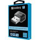 Sandberg Mikro WiFi USB Dongle 133-91, 650 Mbit/s, 2.0, 20 m, WPA, WPA2, 150-433 Mbit/s