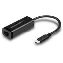 Axagon USB-C gigabit ethernet adapteris ADE-SRC, 1000 Mbit/s, 1 RJ-45 prievadas, USB maitinamas, Plug and Play, VLAN palaikymas