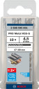 HSS-G urbji metālam 4,5mm, 10gab., Urbjma&scaron;īnām/skrūvgriežiem PRO METAL HSS-G STANDARTA SPIRĀLVEIDA URBJA GARUMS, 2608595061, BOSCH