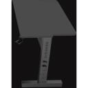 Genesis Stūra Galda Komplekts Spēļu Galda Genesis Holm Modular 160 NDS-2296, 70-90cm, 80cm, 50cm, MDF, T-veida, melns