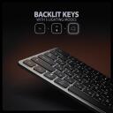 AXAGON | HMC-KB keyboard USB-C 5Gbps with HUB, microSD/SD, 3x USB-A, HDMI 4K/60Hz, PD 100W | HMC-KB-CRL