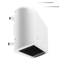 Kompaktne ja võimas seinale paigaldatav õhukardina soojendi LED-ekraani ja puldiga 2000 W valge CR7753 Camry