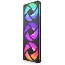 Nzxt Arvutikorpuse ventilaator F360 RGB Core RF-U36HF-B1, 360mm, 2400RPM, 75.12m&sup3;/h, 3.3mmH2O, FDB, 8 RGB LED