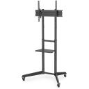 Digitus Televizora plaukts DA-90447, 37-70", 50 kg, VESA 100x100-600x400, augstuma regulē&scaron;ana 128,5-145 cm, melns