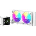 Gamemax protsessori jahuti GLACIER 240 LCD WH, 240 mm, 85.82 cfm, TDP kuni 280W, ARGB ventilaator