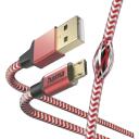 Hama Laadimiskaabel 00201556, 1.5m, punane, USB 2.0, Micro-USB, USB Type-A, 3A, 480Mbit/s, Quick Charge