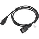 Lanberg IEC 320 C13 kuni C14 kaabel CA-C13E-11CC-0018-BK, 1.8 m, must, VDE, plastkorpus