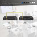 Digitus HDMI pagarinātājs DS-55522, 150m, 4K 60Hz, 2x USB 1.1, PoC, metāla korpuss, sienas montāža