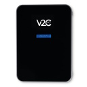 V2C Trydan seinalaadija 22 kW, 32 A, 3 faasi, Type 2 pistiku versioon, must