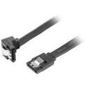 Lanberg SATA Datu Kabelis III 50CM CA-SASA-13CU-0050-BK, 6 Gb/s, 26 AWG, Vara, Melns, 2x7pin SATA, Taisni