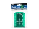 Zaļā mērķa karte ar magnētu, GEKO, G03312, 70 × 100 mm, uzlabota lāzera redzamība