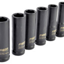 Löökpadrunite komplekt, 1/2";, 13 tk., 10-32mm, BLACK LINE, AW38690BL AWTOOLS