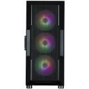 Zalman I3 NEO ARGB BLACK, arvutikorpus, I3 NEO ARGB Black, ATX, 4x120mm, 3x2.5", 2x3.5", RGB, karastatud klaas