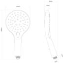 Ab Du&scaron;as klausule 9145517, 12.7cm, 25.6cm, 3 režīmi, hroma virsma, ergonomiska konstrukcija, savienojama ar standarta &scaron;ļūtenēm