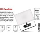 Emos LED prožektor TAMBO ZS2942, 50 W, 5000 lm, IP54, neutraalne valge valgus, alumiiniumkorpus, PIR andur