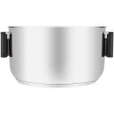 Resto Kastrul 92204 4.4L, L&auml;bim&otilde;&otilde;t: 22 cm, Kuju: &Uuml;mmargune, Materjal: Bakeliit, Roostevaba teras, K&auml;epidemed: Ergonomilised