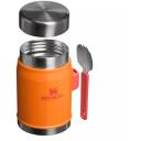 Stanley Термос для еды 2809382114 0.4L, нержавеющая сталь, оранжевый, сохраняет тепло до 7 часов, сохраняет холод до 7 часов
