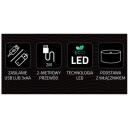 Manta Neonvalgustid SNL86PK, 5W, 5V, alus, mitmev&auml;rviline, orgaanilisest klaasist alus, 2m toitekaabel