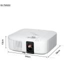 Epson projektor EH-TW6250 V11HA73040, 3840 x 2160, 2800 ANSI luumenit, Wi-Fi, 3LCD, 16:9