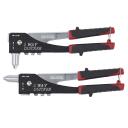 Двусторонние заклепочные плоскогубцы, KREATOR, KRT617103, 120 хромированных стальных заклепок