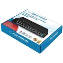 Esperanza ENS106 10-port Poe komutators, 10/100, 96W, 10 RJ-45, 8 PoE porti, 30W katram, 2 Gbit/s, CE, RoHS