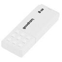 Goodram Pendrive UME2 8GB USB 2.0 UME2-0080W0R11, 8GB, 20MB/s, 5MB/s, baltas, USB 2.0, Linux, Mac OS, Windows 2000