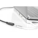 Digitus USB 3.1 Gen.2 pikenduskabel AK-300210-007-S, 0,7m, 10Gbps, Type C isane/naine, 20V/5A, 4K tugi
