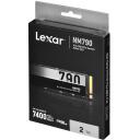 Lexar SSD NM790 LNM790X002T-RNNNG, 2000 GB, 7400 MB/s, 6500 MB/s, SLC, PCIe 4.0, M.2 2280