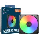 Montech Datora korpuss ventilators GF120R V2 ARGB PWM (B), 120mm, 1600RPM, 70.8CFM, HDB, RGB kontrolieris iekļauts