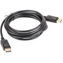 Lanberg DisplayPort kabelis 3 m CA-DPDP-10CC-0030-BK, 4K, 21,6 Gbps, HDCP, DPCP, melns