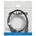Lanberg Toitekaabel CEE 7/7 kuni IEC 320 C13 CA-C13C-10CC-0018-BK, 1.8 m, 10 A, must, Schuko, IEC C13
