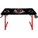 Subsonic Datorspēļu galds Assassins Creed SA5706-AC1, 120cm, 60cm, 75cm, 18kg, melna, sarkana, tērauds, MDF, augstuma regulē&scaron;ana