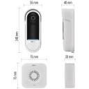 Emos Nutikas uksekell IP-15S H4032, 6700 mAh, IP65, 135&deg;, 1080p, kahepoolsed helid, &ouml;&ouml;n&auml;gemine