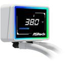 Asrock Challenger White 360 Digitālā &scaron;ķidruma dzesē&scaron;anas komplekts 90-ACLA36-WAAGA6, 3 ventilatori, 12 cm, 720 mA, 12 V, 62.6 cfm