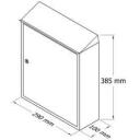 Glori Ir Ko Postkast 1900101, 29 cm, 10 cm, 38.5 cm, valge, hall, 2 v&otilde;tit, korrosioonikindel, sobib v&auml;listingimustes kasutamiseks