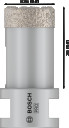 Dimanta caurumzāģis 25 mm DrySpeed Best for Ceramic, Mazām leņķa slīpma&scaron;īnām PRO CERAMIC DRY KROŅURBIS, 2608587117, BOSCH