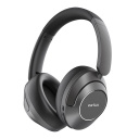 EarFun HP200B WavePro bezvadu austiņas Bluetooth 5.3 ar aktīvo trok&scaron;ņu slāpē&scaron;anu (ANC) Hi-Res Audio 40 mm skaļruņi līdz 80 st akumulatora darbības laikam melns