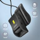 Axagon Nutikas kaardilugeja CRE-SM3SD USB 2.0 1.3 m, microSD/microSDHC/microSDXC, SIM, must