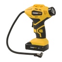 Pumpis 18V ar akumulatoru un lādētāju, POWERPLUS, POWX1700, 1.5Ah, 8 bar, 35 l/min, 3 adapteri