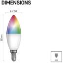 Emos LED pirn GoSmart Candle ZQW322R, 4,8 W, 470 lm, RGB, Wi-Fi, dimmerdatav, 220-240 V~