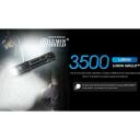 Nitecore EDC31 3500 лм, 380 м, 3800 мАч, LED, перезаряжаемый, черный, выключатель света, IP68, 100 г