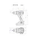 Akulööktrell 18V 60/34Nm, SB 18 LT BL; 602316890 METABO