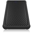 Raidsonic ICY BOX ārējais korpuss IB-223U3a-B, SATA 6Gb/s, USB 3.0, 2.5", 1 x hot-swap, silikona aizsargapvalks