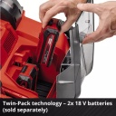 Bezvadu skarifikators/aerators GE-SC 36/35 Li, EINHELL, 3420680, 35 cm darba platums, 3 līmeņu dziļuma regulē&scaron;ana, bezsuku motors.