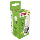 Emos LED lemputė Filament Mini Globe ZF6D02, 1,8 W, 250 lm, &scaron;ilta balta, E27, 360&deg;, 25 000 valandų, 4 lustai