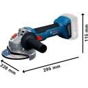 Bosch Puuremasin GSR 18V-45, GWS 18V-8, 0615A5007N, 18V, 4Ah, 2 akut, Laadija, Karp