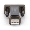 Digitus USB 2.0 sērijas adapteris DA-70156, USB 2.0, D-Sub 9 Male, 0.001 Gbit/s, saderīgs ar PDA un modemi