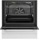 Beko Krosnis FBM62330GWDTN, 60cm, 72L, dujinė viryklė, elektrinė orkaitė, LED ekranas, kepimas