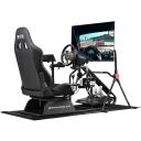 Next Level Racing GTRacer 2.0 sacīk&scaron;u simulatora kabīne NLR-R007, 162.4cm, 69.4cm, 75.9cm, melna, ergonomisks