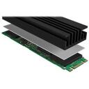 Raidsonic Siltuma uztvērējs M.2 SSD diskiem IB-M2HS-70, 22mm, 70mm, 10mm, 3x silikona termiskās plāksnītes